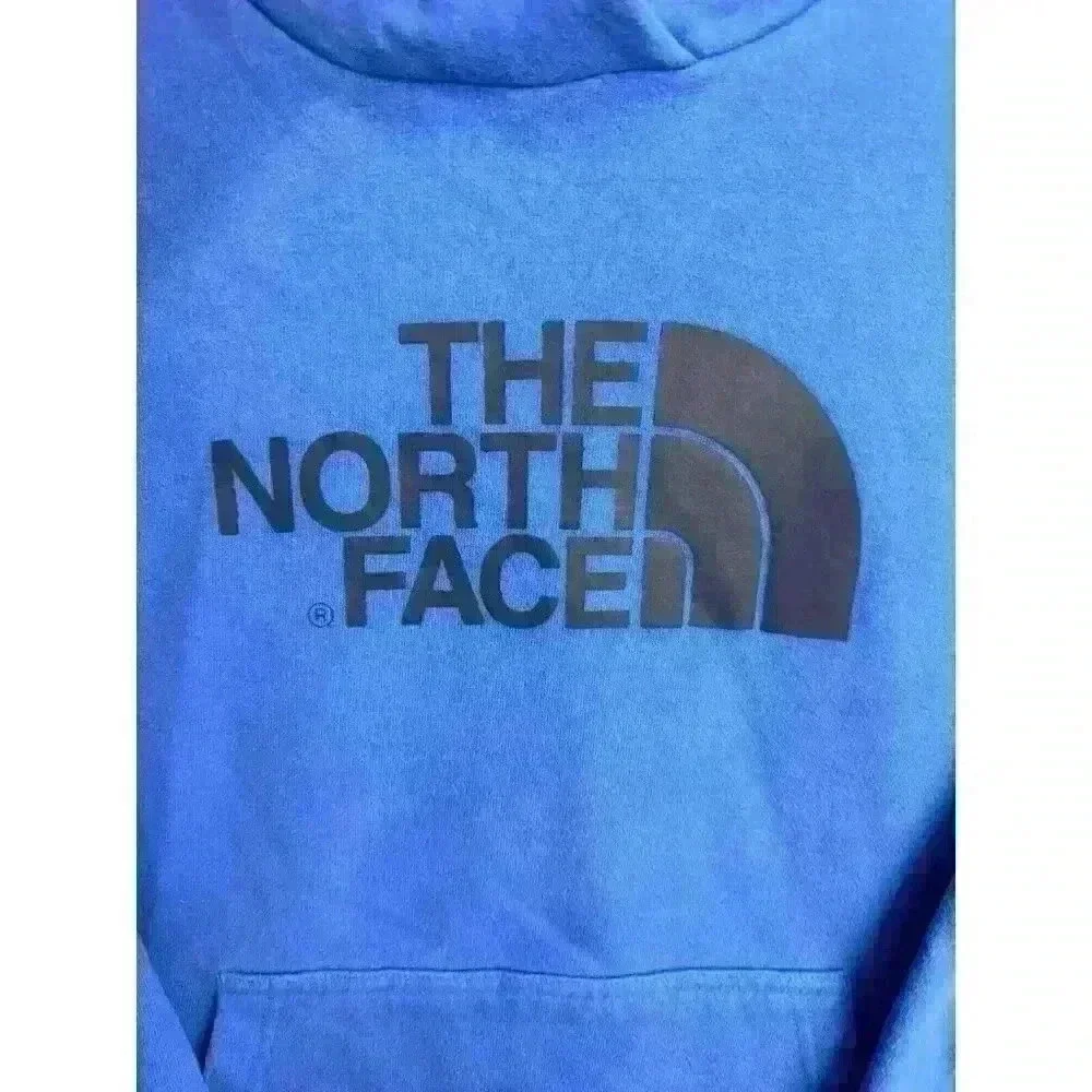 The‎ North Face Hoodie Sweatshirt Fleece Pullover Drew Peak Hooded Blue Sz M EUC